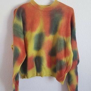 Urban Outfitters Ecote Tie Dye Crew Neck Sweater